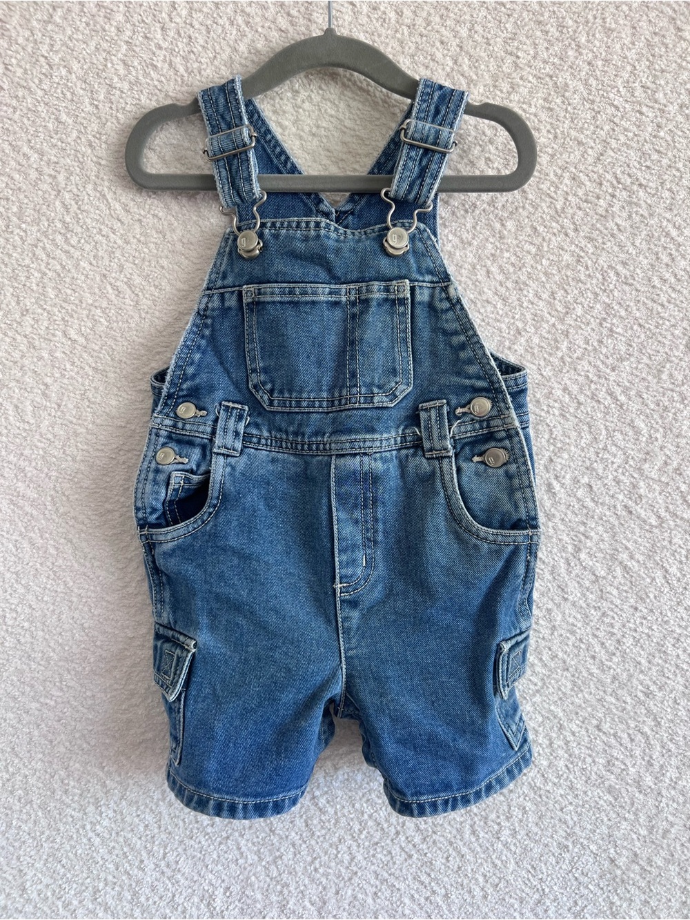 Gymboree Vintage Retro 2002 Infant 100% Cotton Denim Overalls Size‎ 12-18 Months